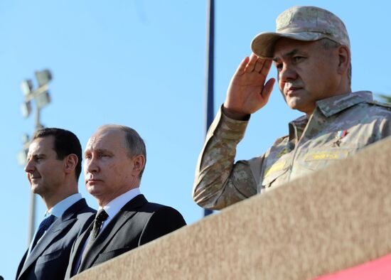 President Vladimir Putin visits Khmeimim Air Base in Syria