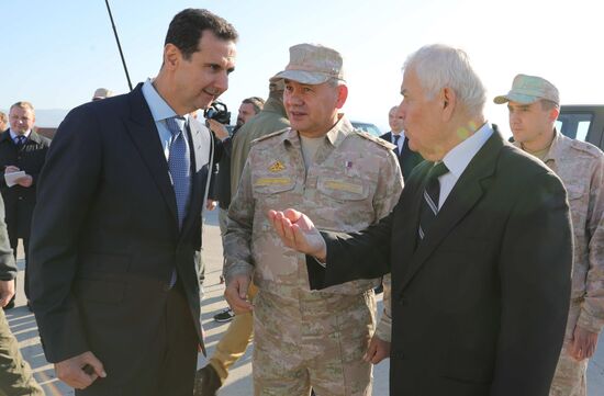 President Vladimir Putin visits Khmeimim Air Base in Syria