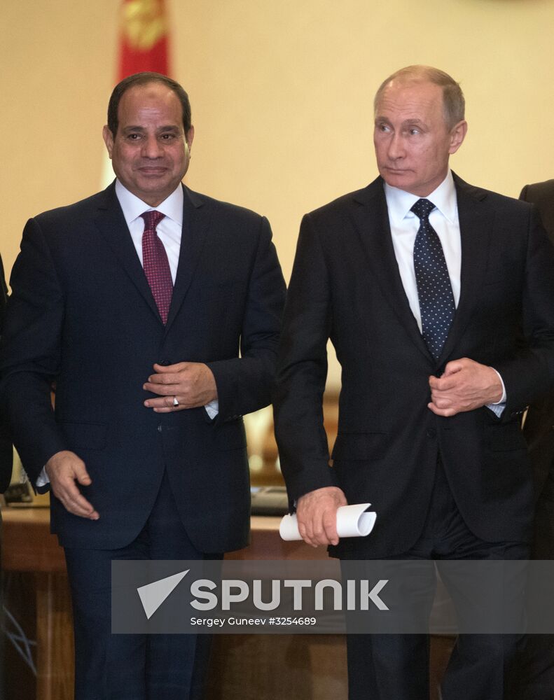 Russian President Vladimir Putin visits Egypt