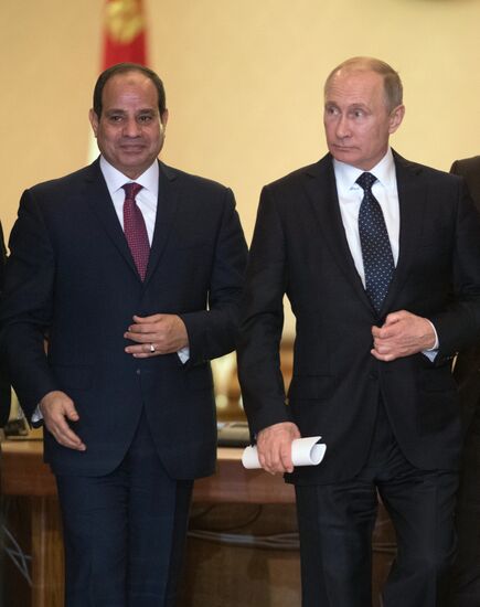 Russian President Vladimir Putin visits Egypt