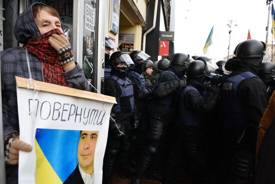 Court in Kiev considers pretrial restraint for Mikheil Saakashvili