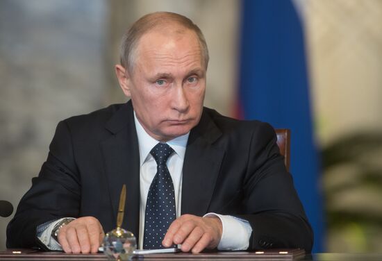 Russian President Vladimir Putin visits Egypt