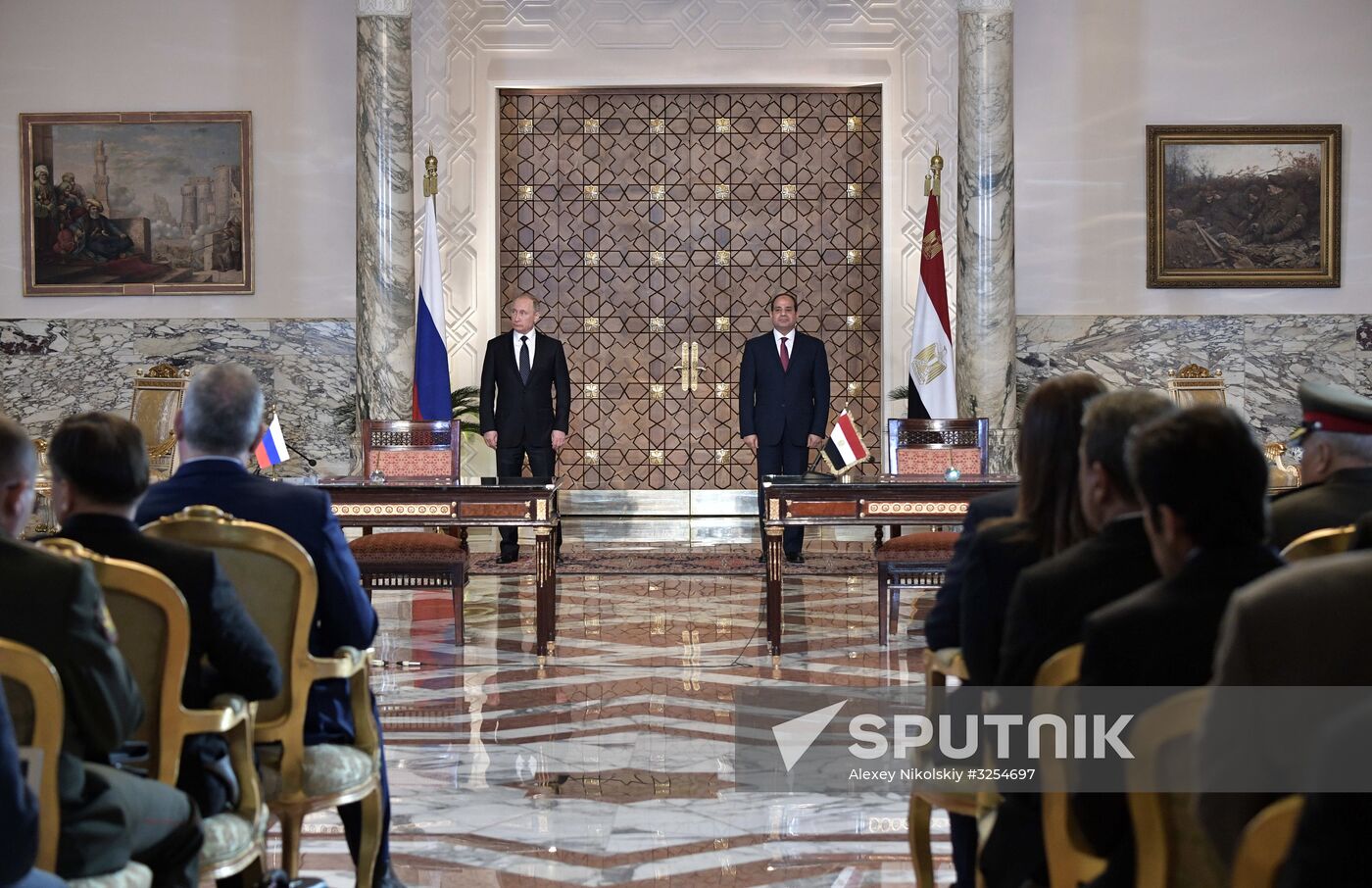 Russian President Vladimir Putin visits Egypt