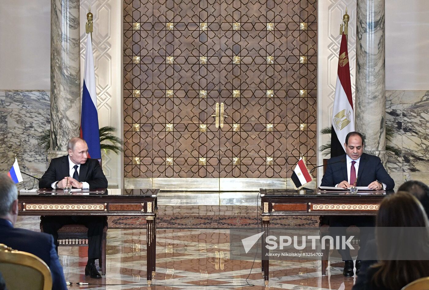 Russian President Vladimir Putin visits Egypt
