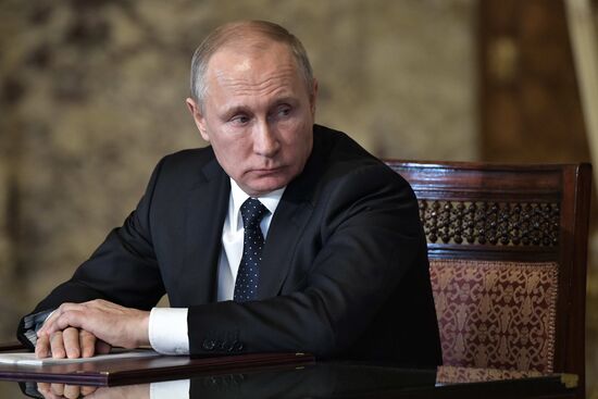 Russian President Vladimir Putin visits Egypt