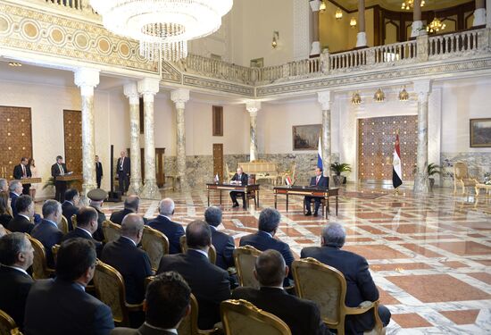 Russian President Vladimir Putin visits Egypt