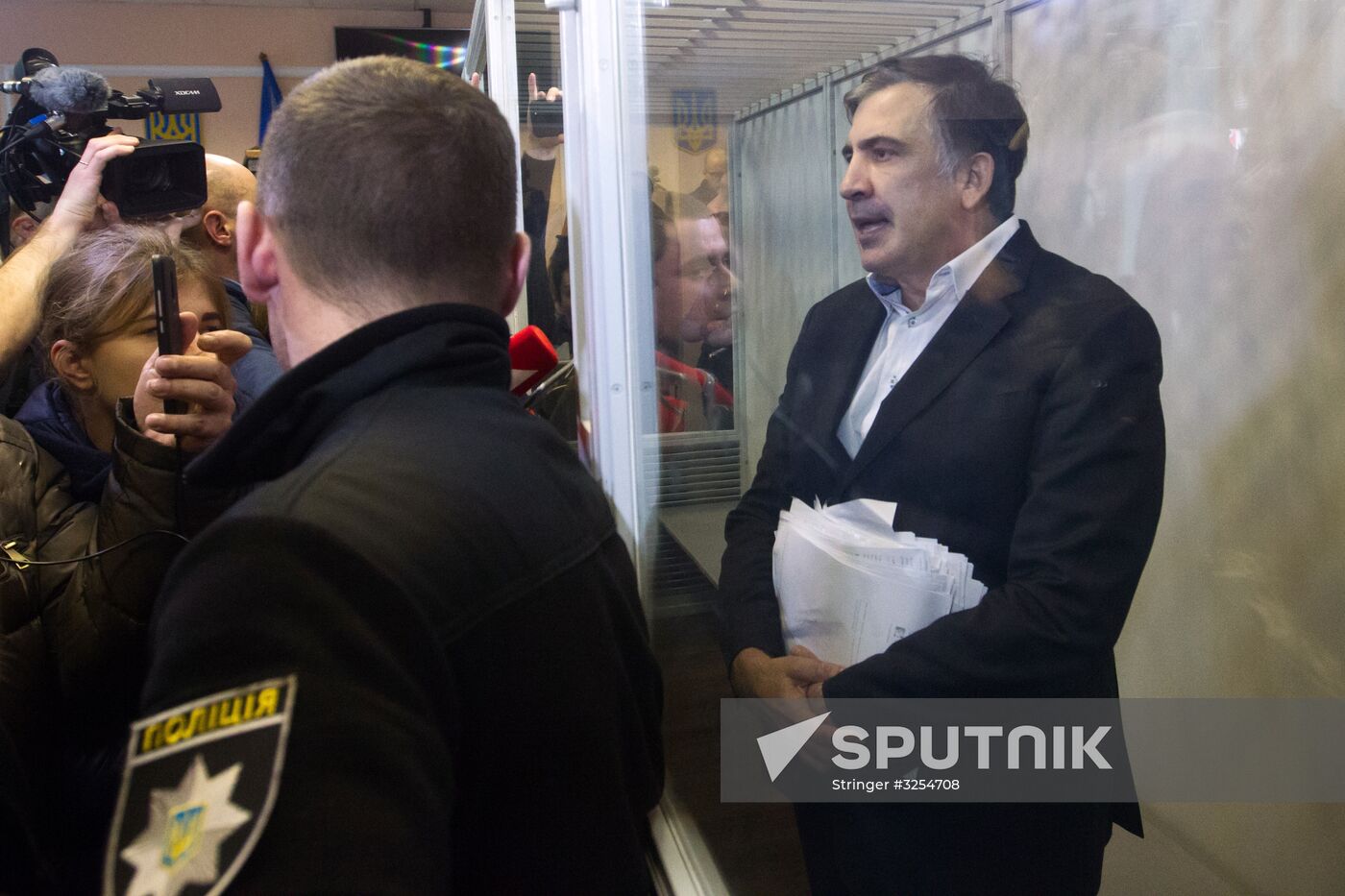 Court in Kiev considers pretrial restraint for Mikheil Saakashvili