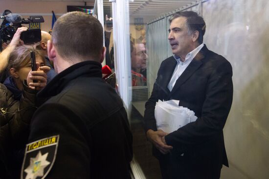 Court in Kiev considers pretrial restraint for Mikheil Saakashvili