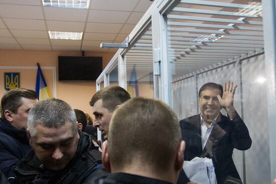 Court in Kiev considers pretrial restraint for Mikheil Saakashvili