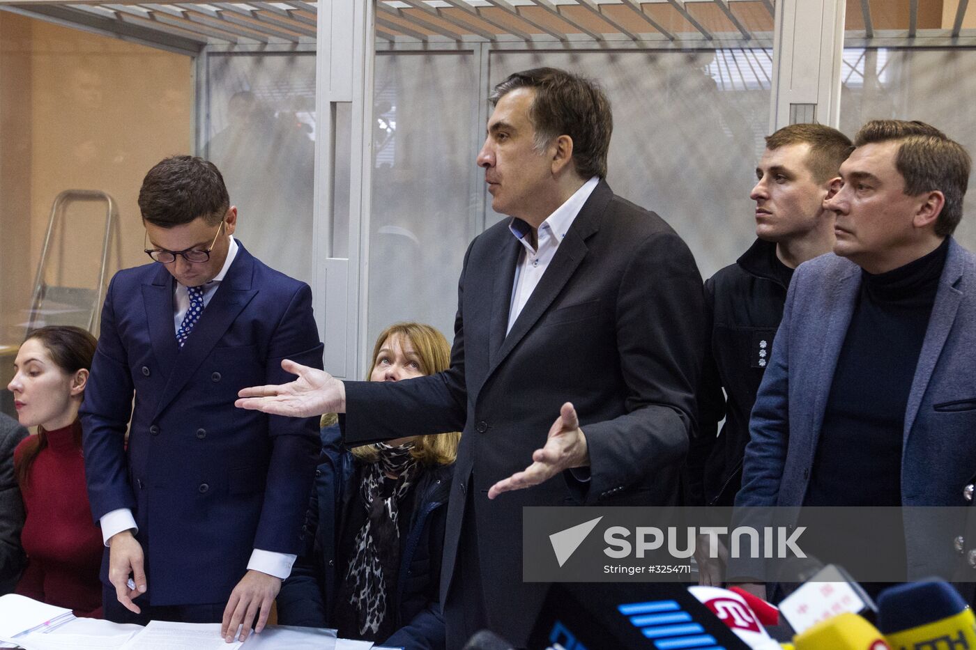 Court in Kiev considers pretrial restraint for Mikheil Saakashvili