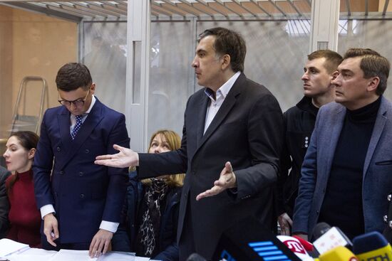Court in Kiev considers pretrial restraint for Mikheil Saakashvili