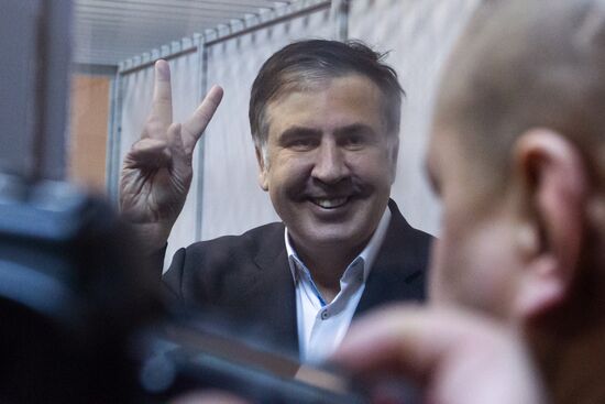 Court in Kiev considers pretrial restraint for Mikheil Saakashvili