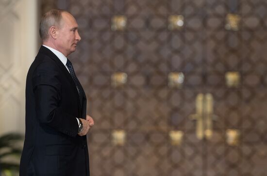 Russian President Vladimir Putin visits Egypt