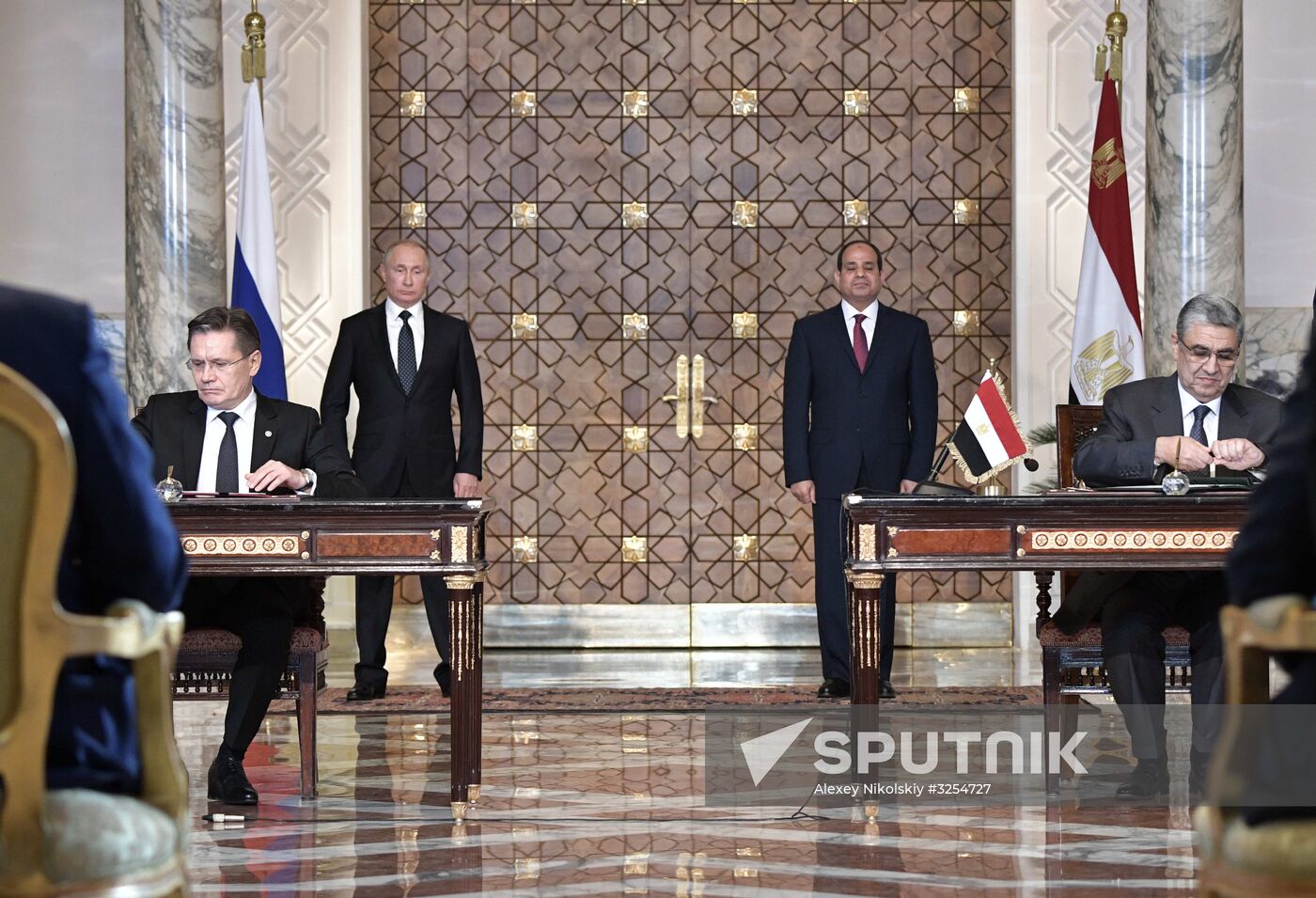Russian President Vladimir Putin visits Egypt