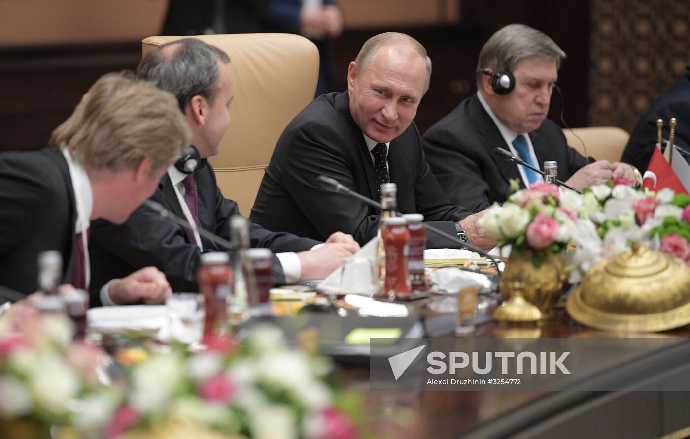 President Vladimir Putin's working visit to Turkey