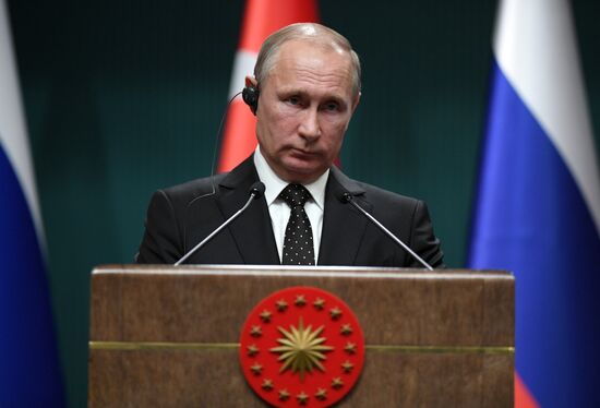 Vladimir Putin pays working visit to Turkey