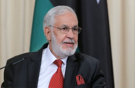 Russian Foreign Minister Sergei Lavrov meets with Libyan Foreign Minister Mohamed Taha Siala