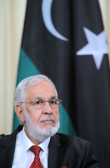 Russian Foreign Minister Sergei Lavrov meets with Libyan Foreign Minister Mohamed Taha Siala