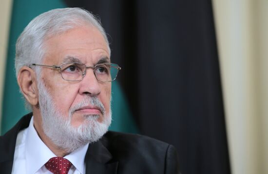 Russian Foreign Minister Sergei Lavrov meets with Libyan Foreign Minister Mohamed Taha Siala