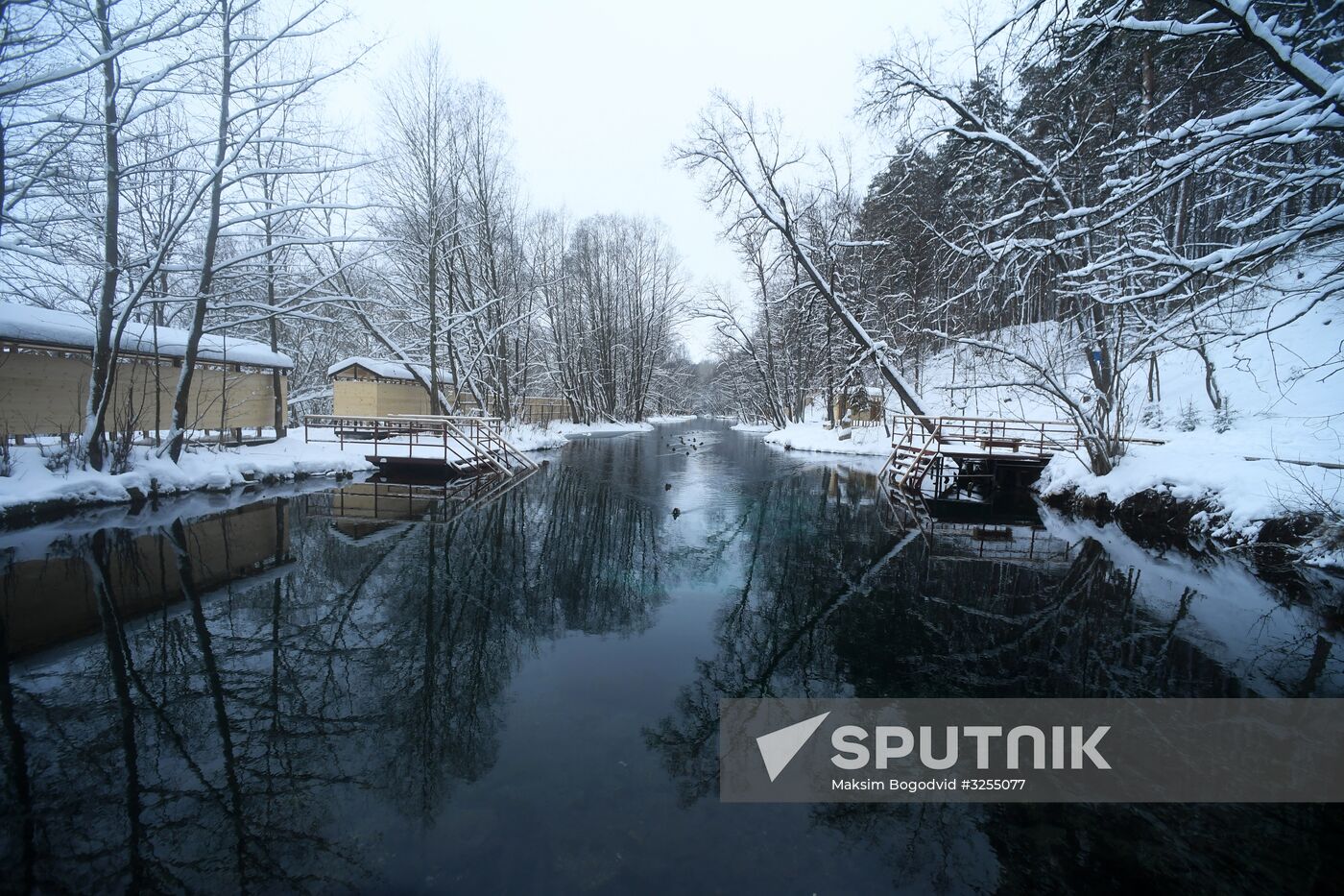 Blue lake in Kazan