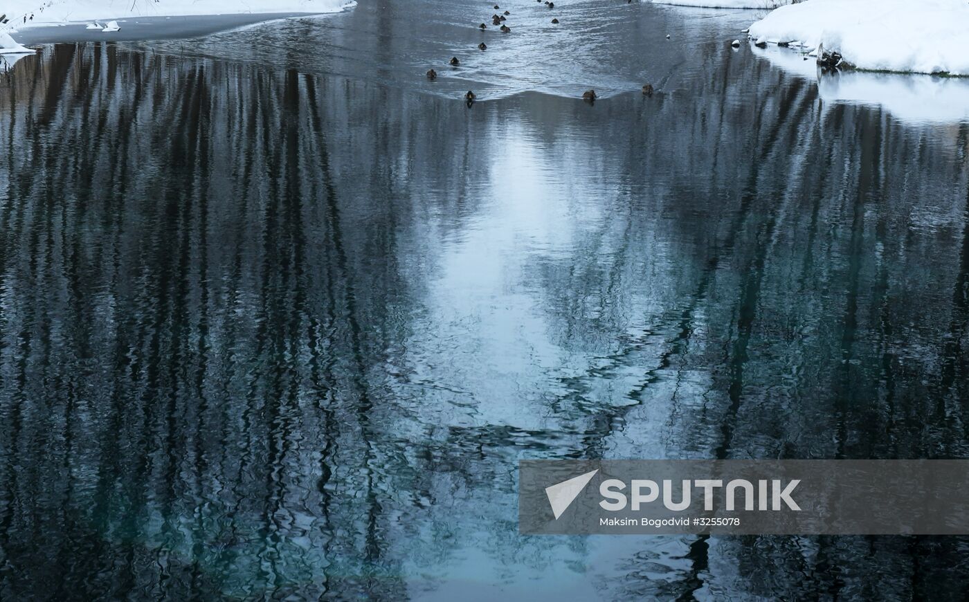 Blue lake in Kazan