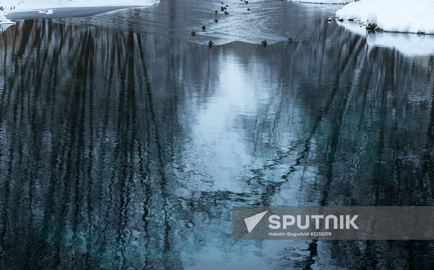 Blue lake in Kazan