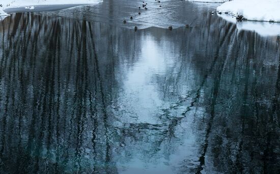 Blue lake in Kazan