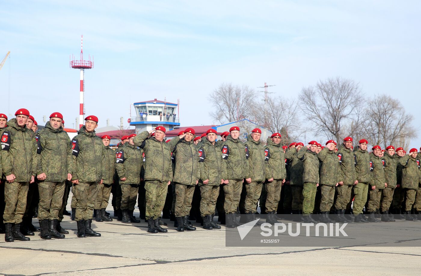 Military police battalion comes back to Makhachkala from Syria