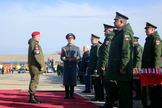 Military police battalion comes back to Makhachkala from Syria