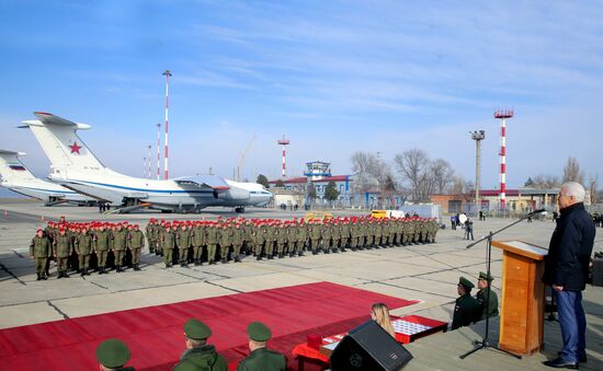 Military police battalion comes back to Makhachkala from Syria