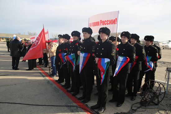 Military police battalion comes back to Makhachkala from Syria