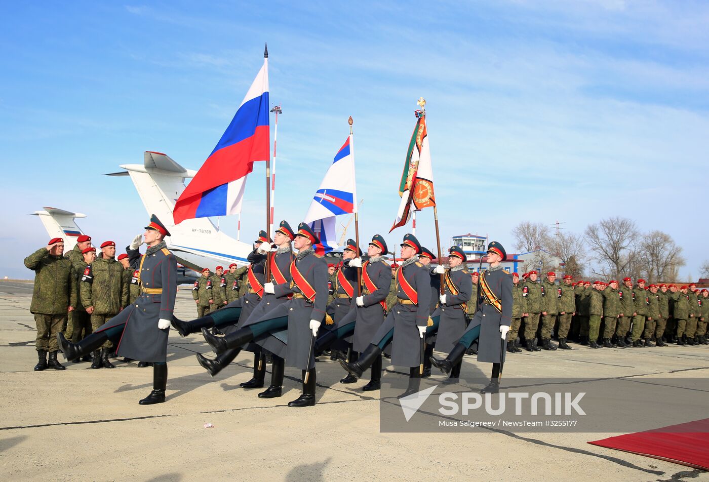Military police battalion comes back to Makhachkala from Syria