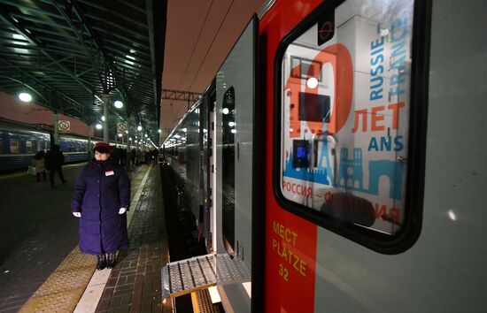 Direct rail services resumed between Russia and France