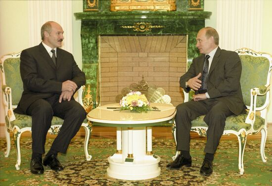 Belarusian President Alexander Lukashenko visits Moscow