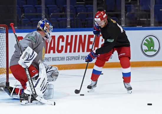 Ice Hockey. Channel One Cup. Russia's training session