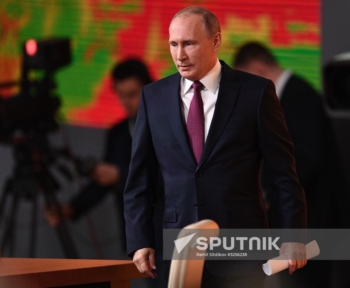 Vladimir Putin's annual news conference