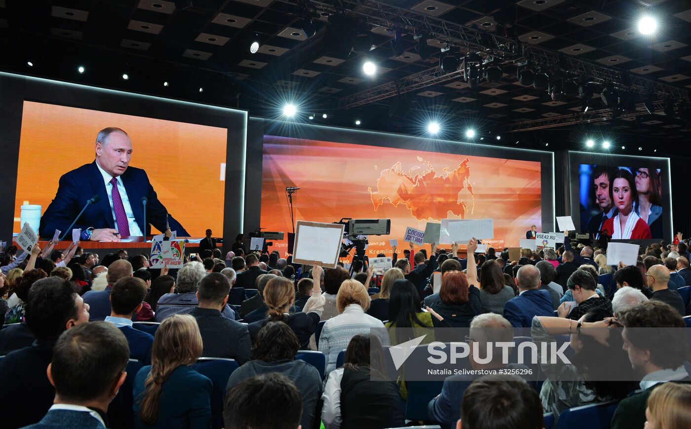Vladimir Putin's annual news conference