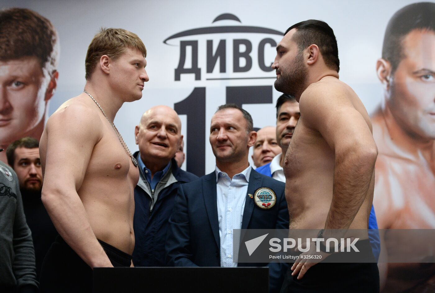 Boxing. Weighing ceremony of Alexander Povetkin and Christian Hammer