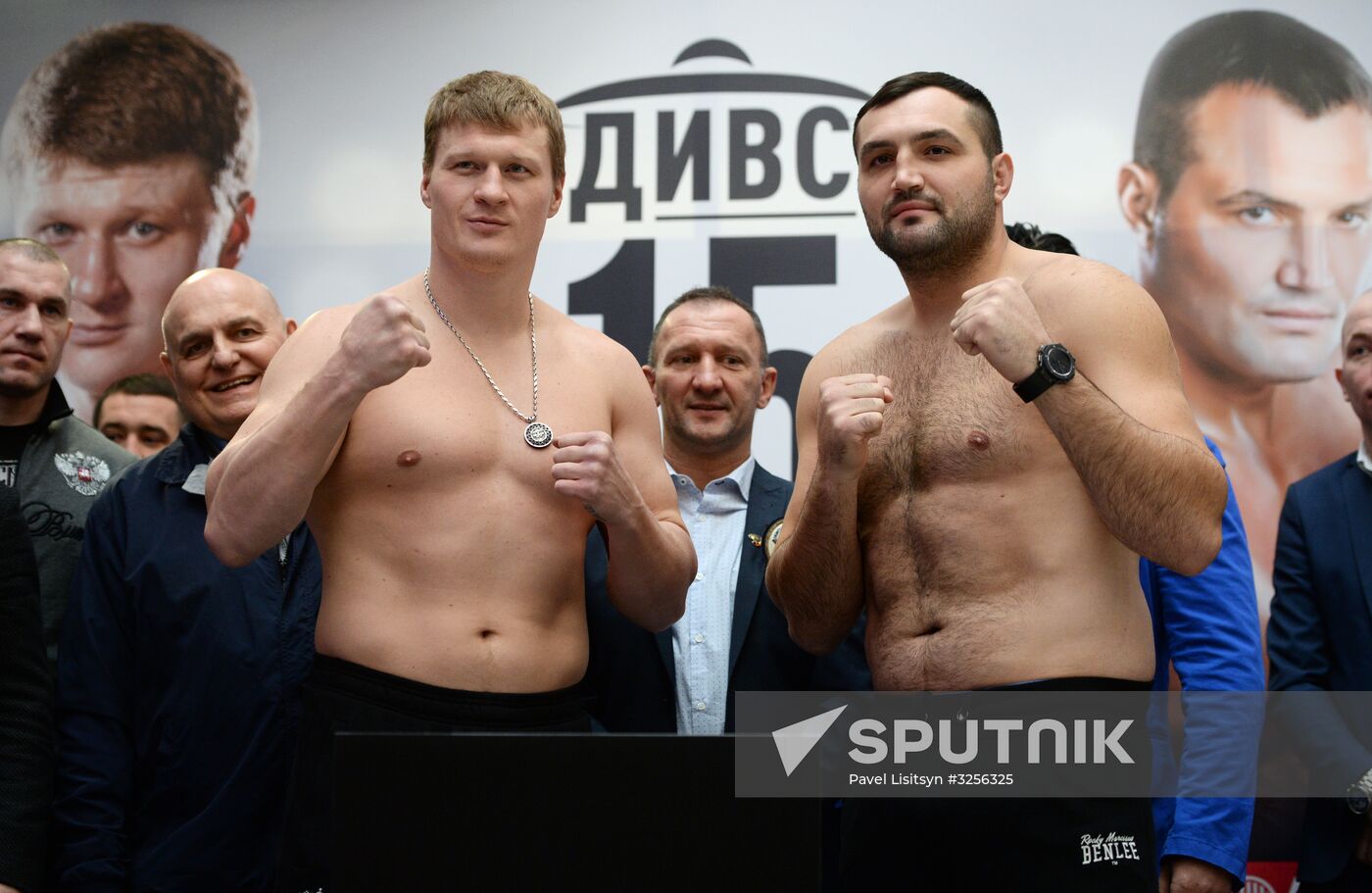 Boxing. Weighing ceremony of Alexander Povetkin and Christian Hammer