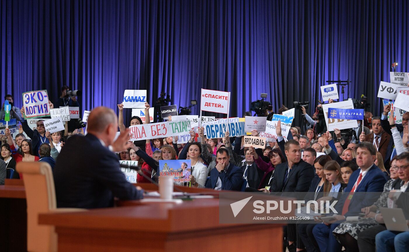 Vladimir Putin's annual news conference