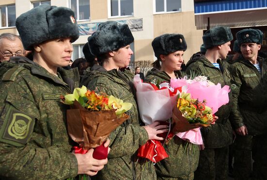 Special task medical unit returns from Syria