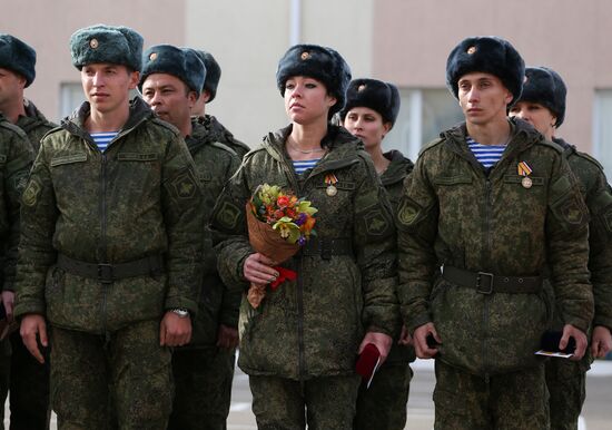Special task medical unit returns from Syria