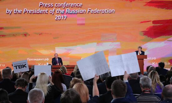 Vladimir Putin's annual news conference