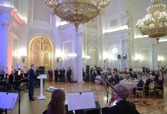 President Putin attends reception to mark Heroes of the Fatherland Day