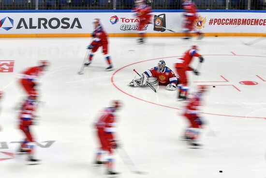 Ice hockey. Channel One Cup. Russia vs. Sweden