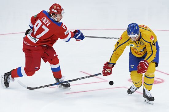 Ice hockey. Channel One Cup. Russia vs. Sweden