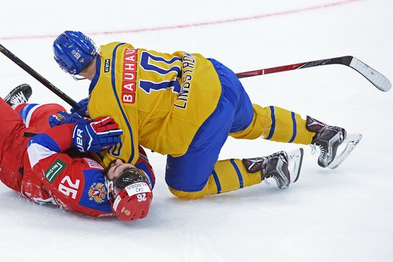 Ice hockey. Channel One Cup. Russia vs. Sweden