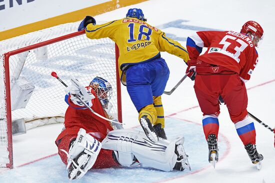 Ice hockey. Channel One Cup. Russia vs. Sweden