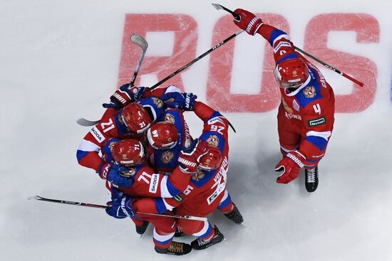 Ice hockey. Channel One Cup. Russia vs. Sweden