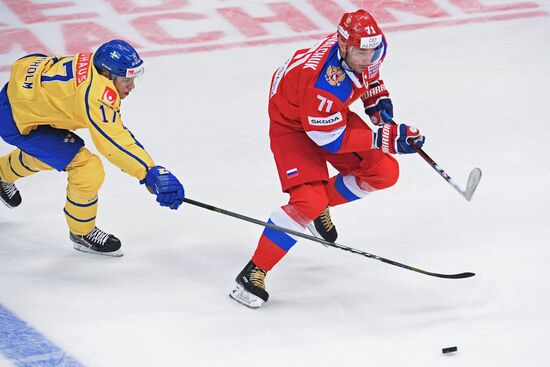 Ice hockey. Channel One Cup. Russia vs. Sweden